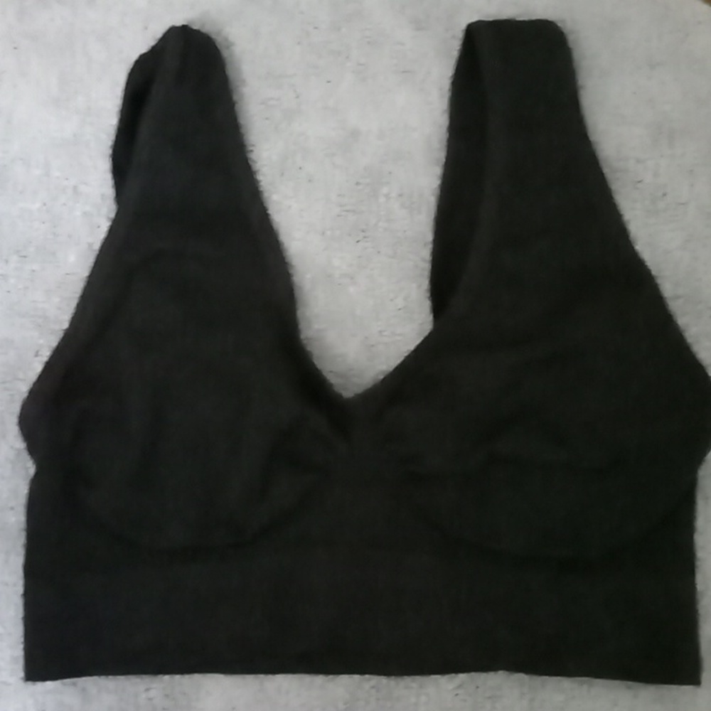 Rhonda shear, M/M/M , Black bra